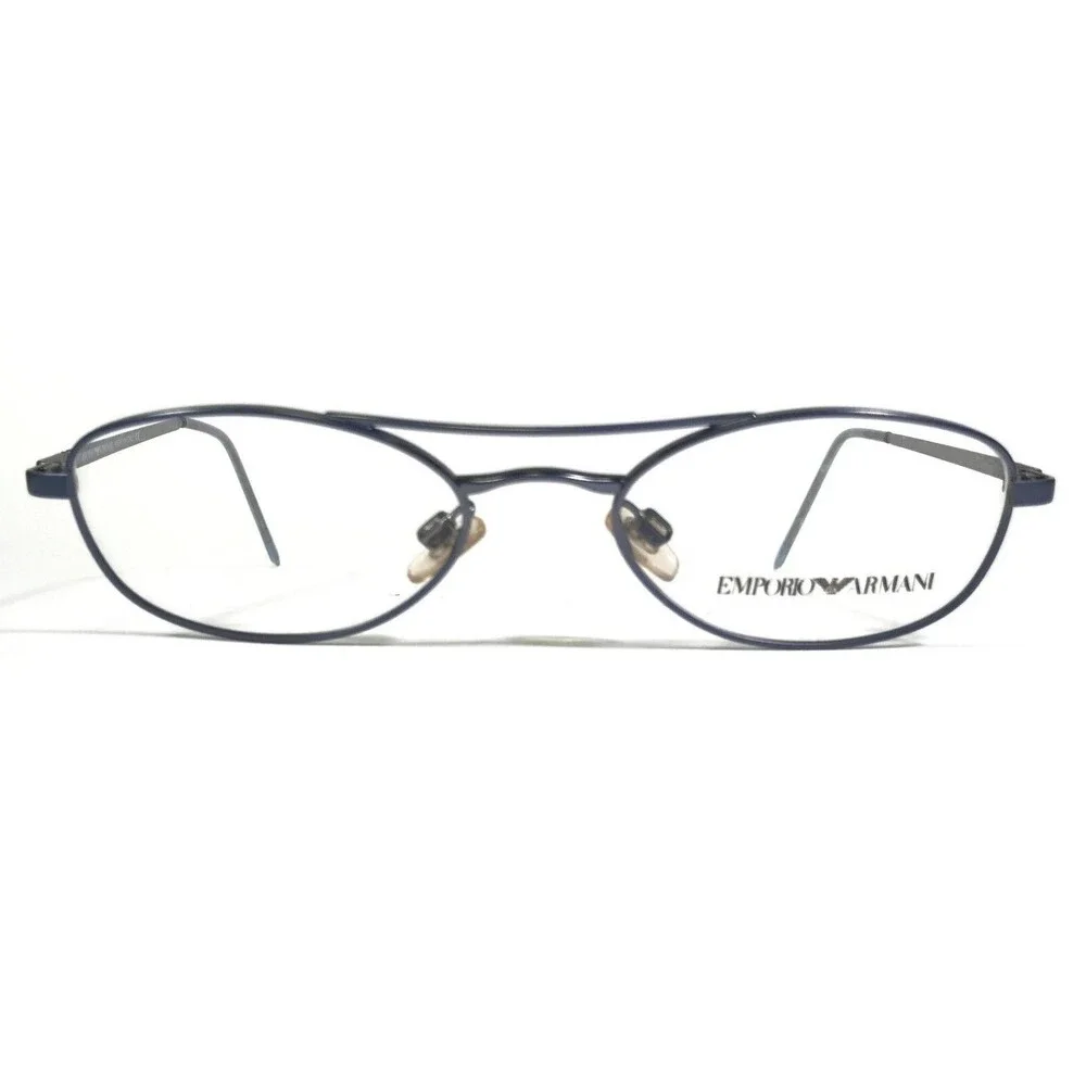 Emporio Armani Eyeglasses Frames 143 1220 Grey Blue Round Full Rim 49-18-142